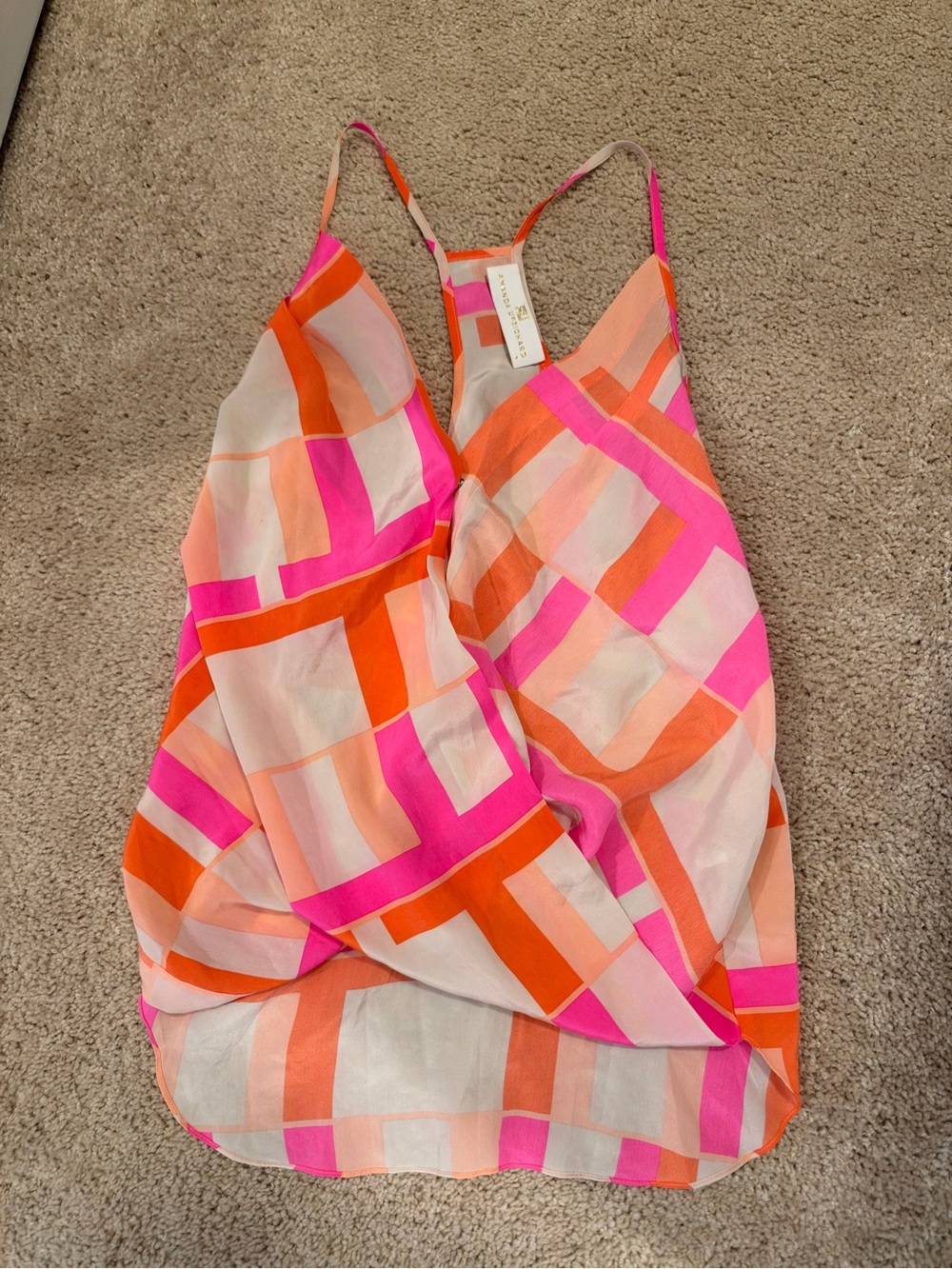 Amanda Uprichard Hot Pink Tank Top